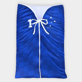 Saída de Maternidade Infantil Cruzeiro Menina - Azul+Branco
